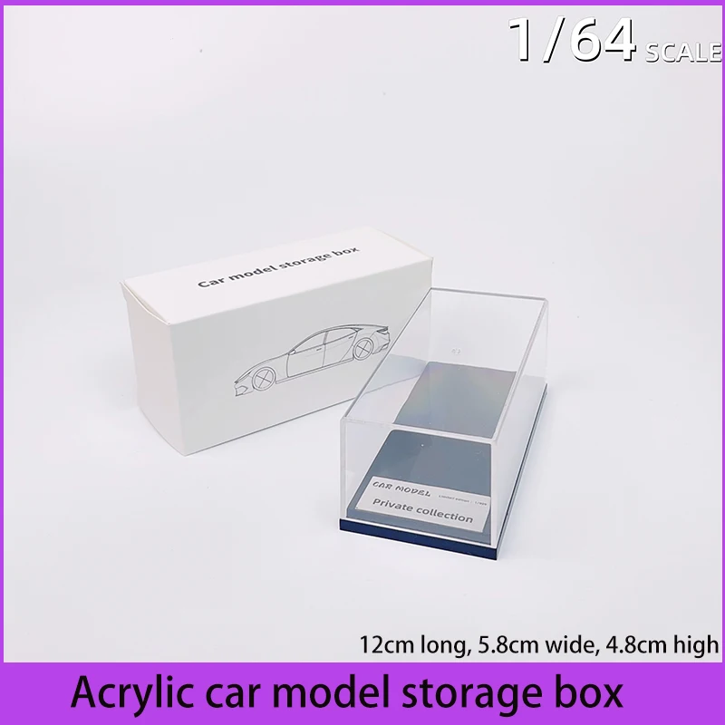 

Коробка для хранения моделей автомобилей в масштабе 1:64, утолщенная акриловая коробка, подходит для моделей автомобилей 1/64, с защитой от пыли, HD.