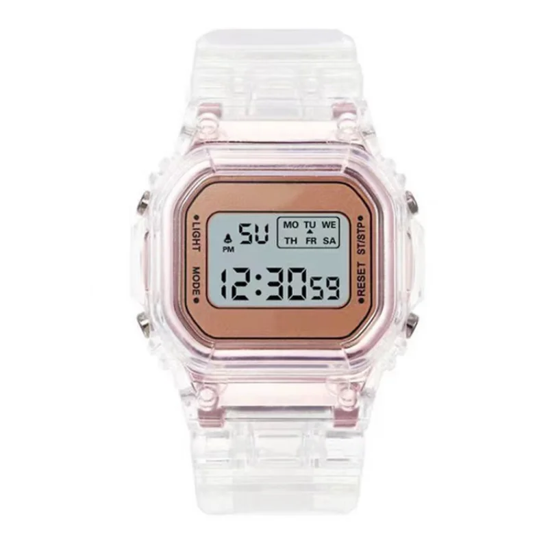 Orologio digitale da donna impermeabile multifunzionale orologi elettronici donna bambini Display trasparente ragazze ragazzi orologi da polso