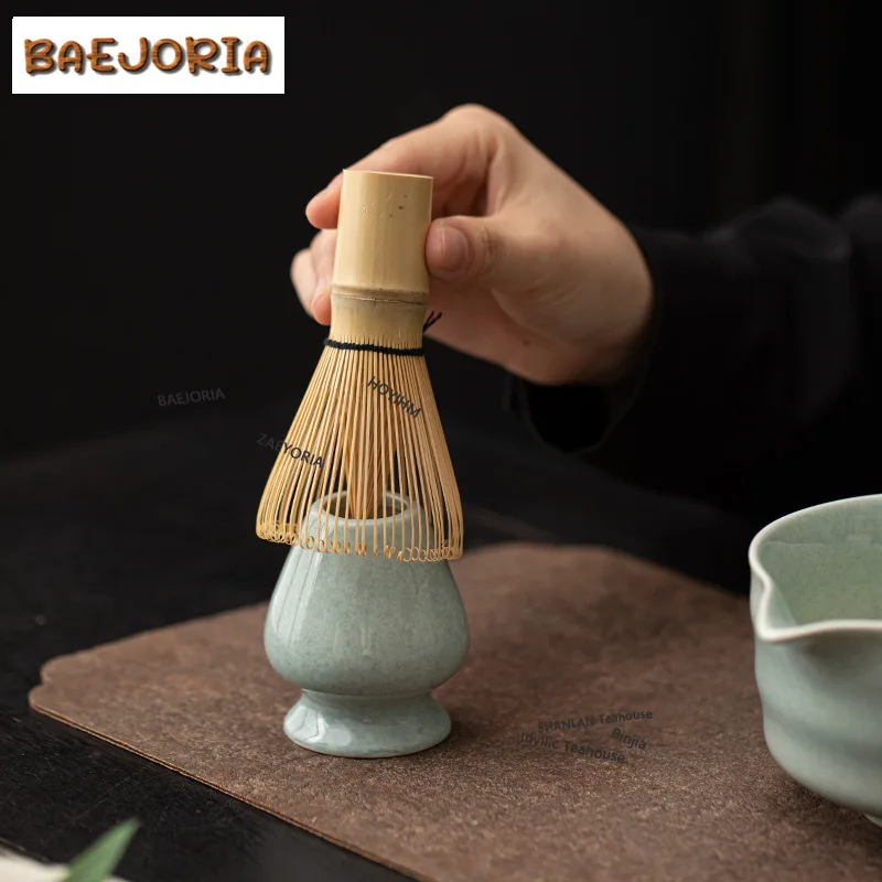 BAEJORIA 1pcs Matcha Tool Matcha Tray Green Tea Tray Plate Family Tea-making Whisk Tea Stand Tranditional Tools Ceremony Gifts
