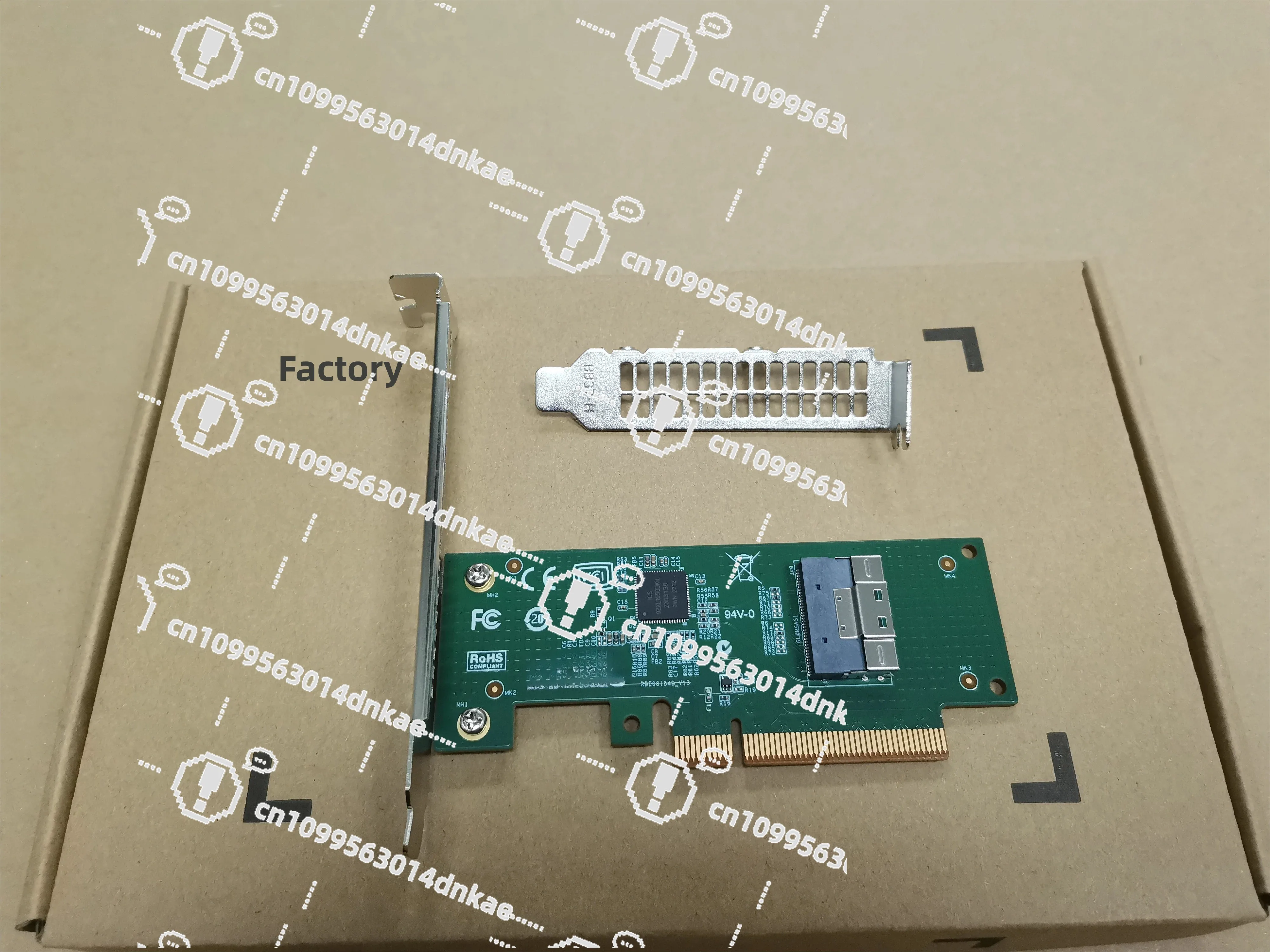 External Graphics Card U.2 Extended Adapter Expansion PCIe4.0 X8 To 8654 Half-height Adapter Card