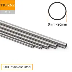 316L stainless steel tube BA pipe OD6mm to 20mm seamless Bright Annealed tube Sanitary pipe laboratory food Gas transmis
