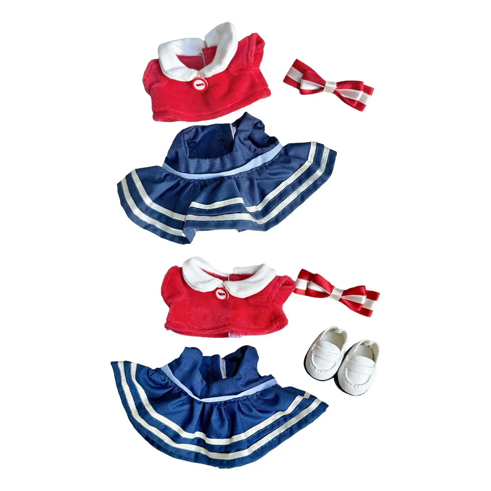 Poppenkleding voor pluche figuren van 10-15 cm, accessoires voor knuffels