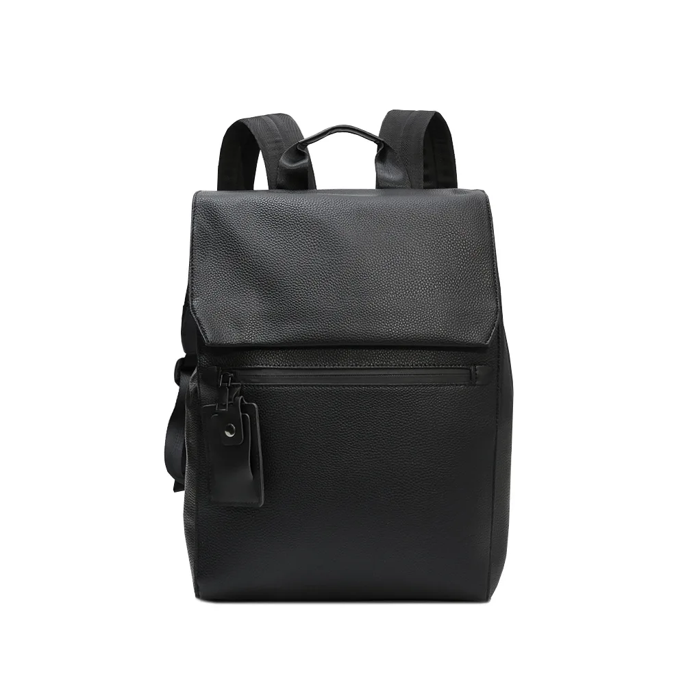Luxuriöser Mode-Rucksack für Herren, Große Kapazität Reisetaschen, Herren-Rucksäcke aus Weichem PU-Leder, Laptop-Taschen mit Klappe, Schultaschen für Männer, Büchertaschen – Detail 6