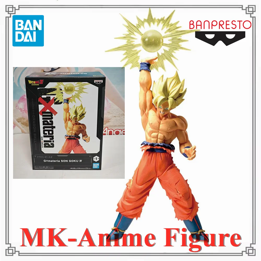 

In Stock Original BANDAI BANPRESTO Dragon Ball Son Goku Materia SON GOKU Ⅳ Anime Action Figures Toys Gift Action Figuirne