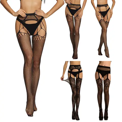 Women Lace Top Thigh High Stockings MIMICOO