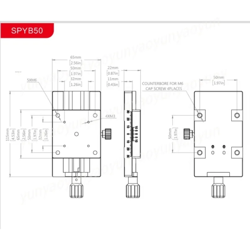Manual Dovetail Linear Stage Precision One-Axis Micro-Adjustment Slider Long Travel Direct Drive Translation Table