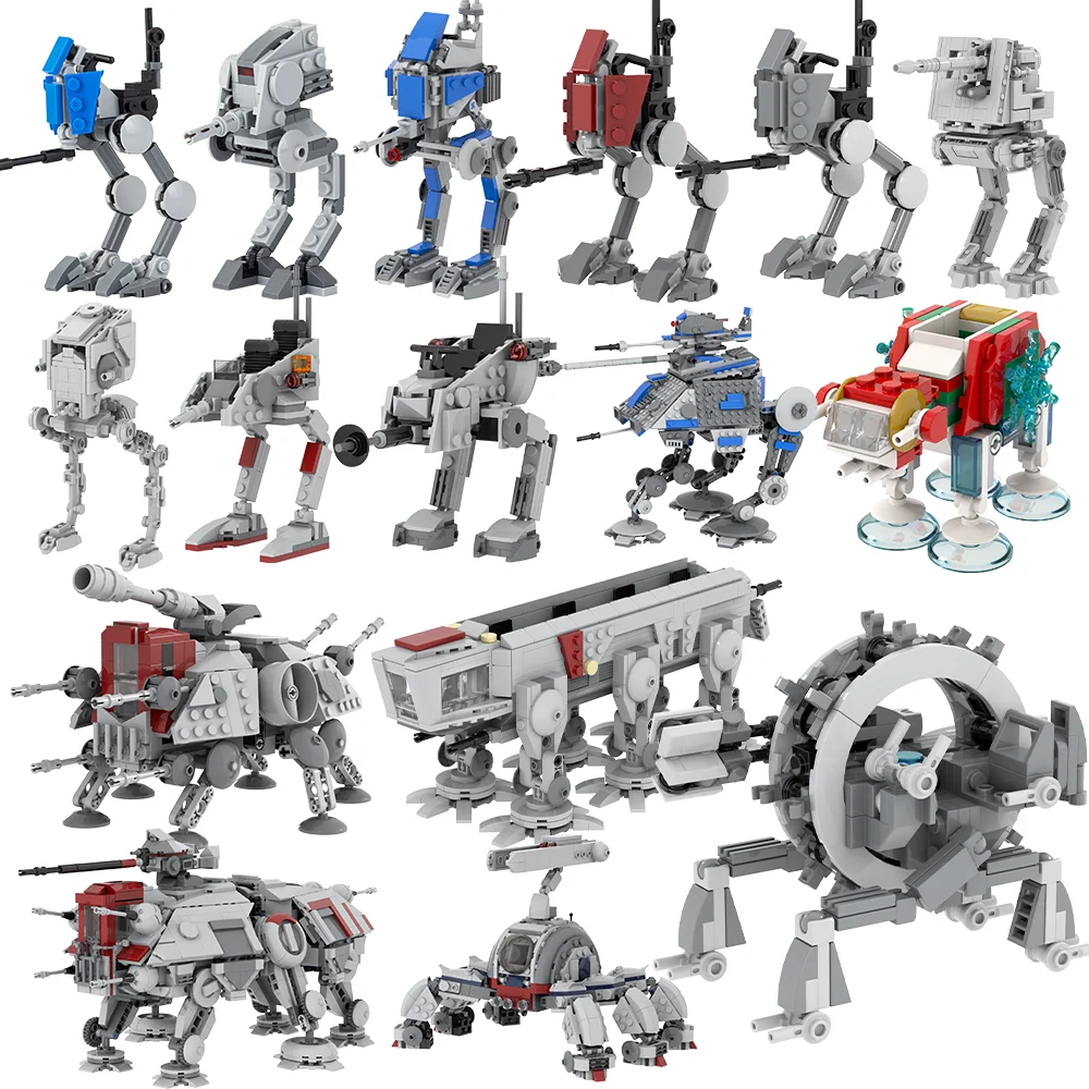 MOOXI космические войны, модель прогулочной машины MOC, кирпичи, сделай сам, диорама, игрушки для взрослых и детей, набор строительных блоков, подарки Монтессори, украшение MOOXI космические войны, модель прогулочной машины MOC, кирпичи, сделай сам, диорама, игрушки для взрослых и детей, набор строительных блоков, подарки Монтессори, украшение