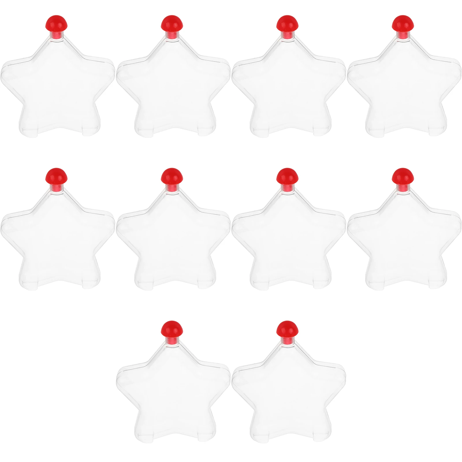 

10PCS Plastic Group Craft Projects Bottles Clear Craft Containers Kids DIY Gifts Wedding Activities