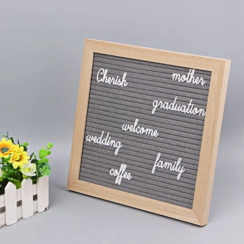 Felt Message Board Letters Wall Decor Felt Letterboard Letters Drawstring Bag