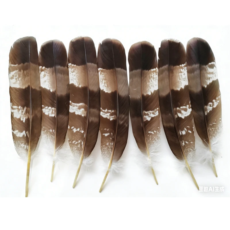 

10Pcs/lot 10-12" 25-30CM Perfect Natural Eagle Round Quill Feathers Scarce Carnival Feather DIY Handicraft Decoration