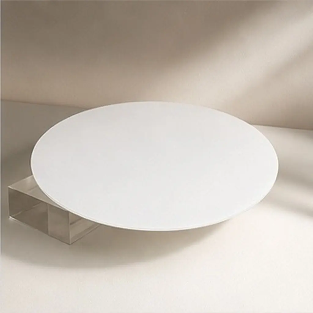 Round Ceiling Light Diffuser Acrylic Frosted White 9.25 Diameter 0.04 Thick Anti Glare Lamp Shade Cover for Reading Work Eye