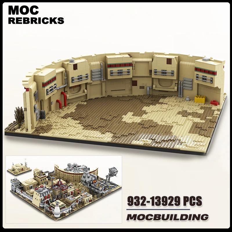 

UCS Star Movie Scence MOC Строительные блоки MOS Technology Кирпичи Spaceport Street View Модель Коллекция игрушек Рождественские подарки