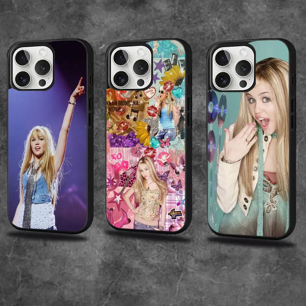 

H-Hannah M-Montana Phone Case For iPhone 16,15,14,13,12,11,Pro,Max,Plus,Mini,SE4,E Magnetic Magsafe Wireless Charging