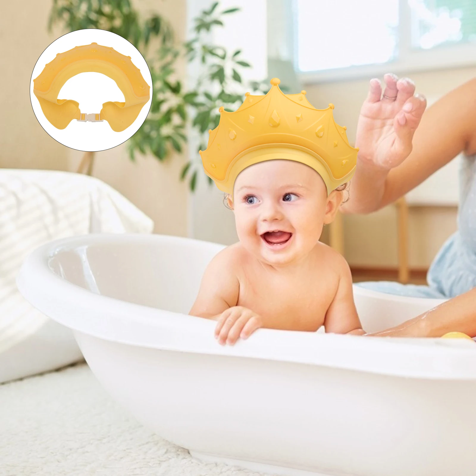 

2Pcs Shower Cap Baby Bath Caps Waterproof Silica Gel Protective Toddler Hats Shampoo Caps Kids Bathing Supplies Hair Washing