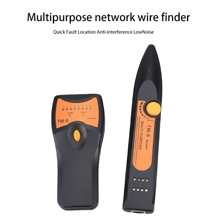 

TM-8 Cable Tester Cat5 Cat5A Cat6 Cat6A RJ45 LAN Network RJ11 Phone Telephone Wire Tracker Diagnose Tone