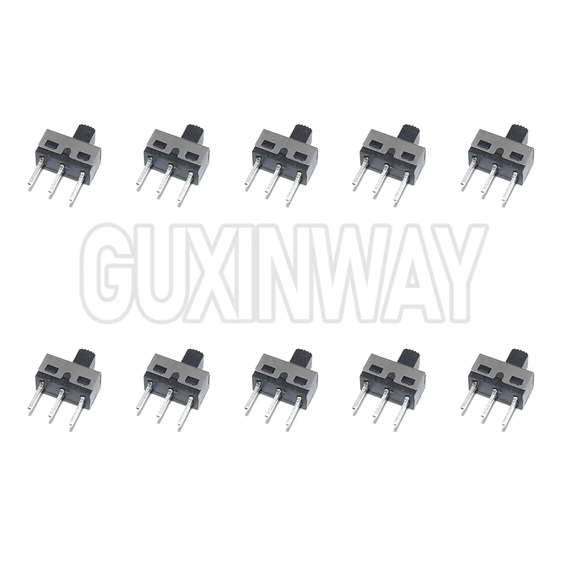 10PCS 3Pins Straight Feet 1P2T Handle High 5mm Spacing Of 4.7mm 3A 250V SS12D10G5 SS12D10 SS12D11 Toggle Switch