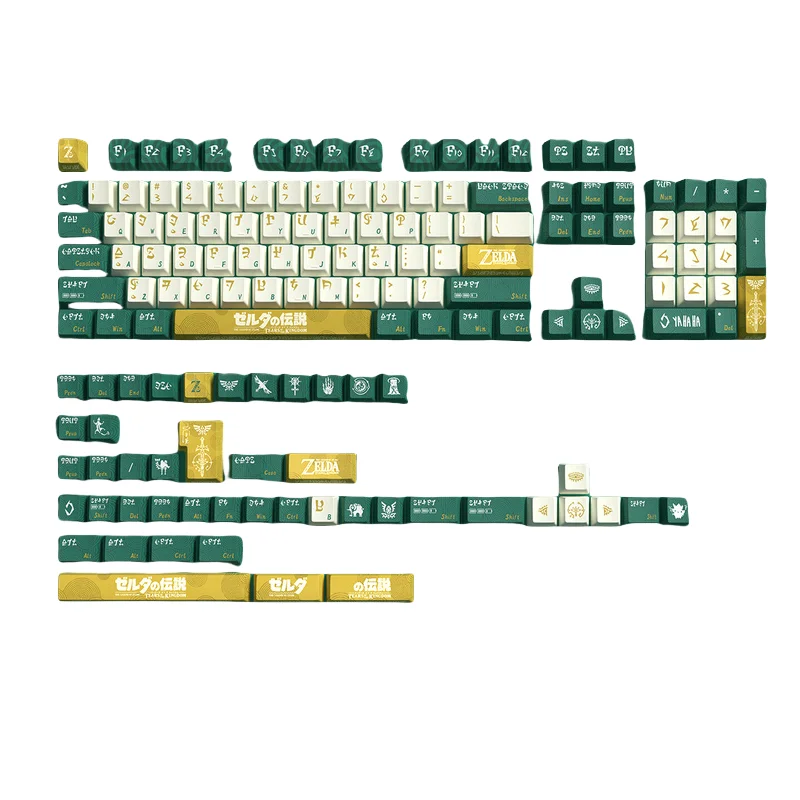 Imagem -05 - Teclado de Sublimação Térmica Completa de Cinco Lados Titan Nation Keycap Zelda Kingdom Tear 150 Pbt Chave Fábrica Original 2024