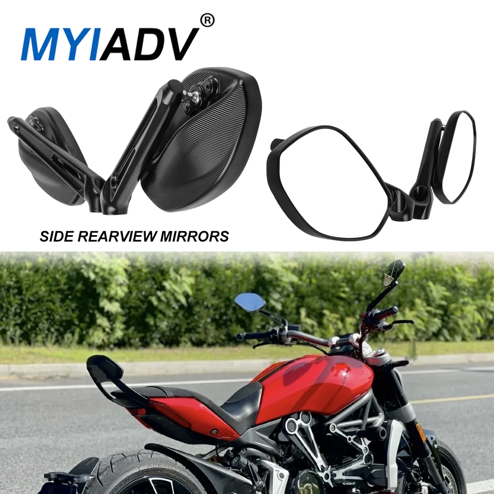 

Universal Motorcycle Side Rearview Mirrors For Ducati Monster 696 749 796 821 Multistrada 1200/S/GT Handlebar Mirror Accessories