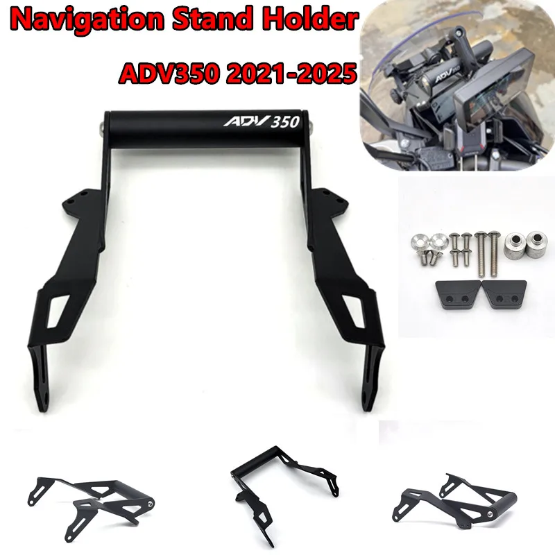 Motorcycle Accessories For Honda ADV 350 2022-2025 GPS Navigation Bracket Mobile Phone Holder Stand 22mm Fit ADV350 2025