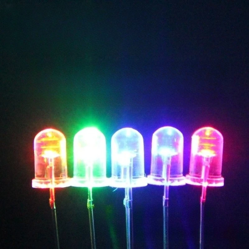 100pcs 3V 5mm Round LED Diodes Flicker Flash High Bright Low Decay Low Power for Arduino DIY