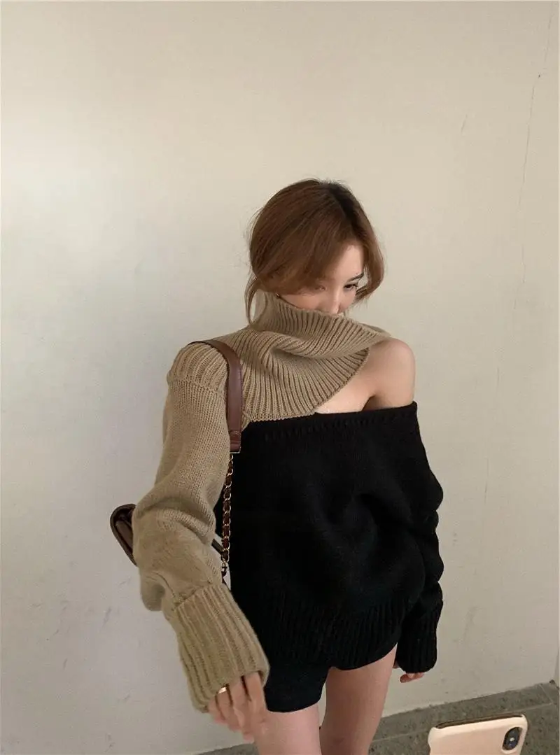 

Sweaters Jumpers Pullovers Women Knit Top Crochet Colourful Ghost Halloween Horror Festival Party Gothic Dark Spooky Scary Sport