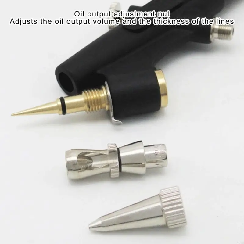 プロフェッショナルスプレーペイントツール 0.8mm ノズル スケールモデルや DIY プロジェクトに使用でき、滑らかな仕上がり A2UB