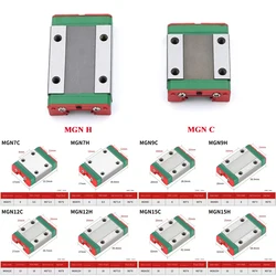 1PCS MGN7C MGN7H MGN9C MGN9H MGN15 MGN12C MGN12H 캐리지 블록 MGN7 MGN9 MGN12 MGN15 소형 선형 레일 가이드 CNC 부품