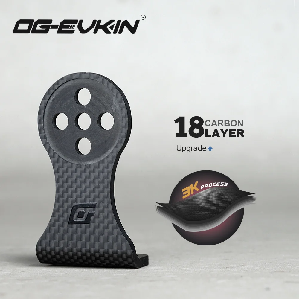 OG-EVKIN CM-002-N Bike Stem Carbon Fiber Computer Mount Holder Table Rack For Garmin/Bryton/Wahoo Bike Computer/Camera/Light