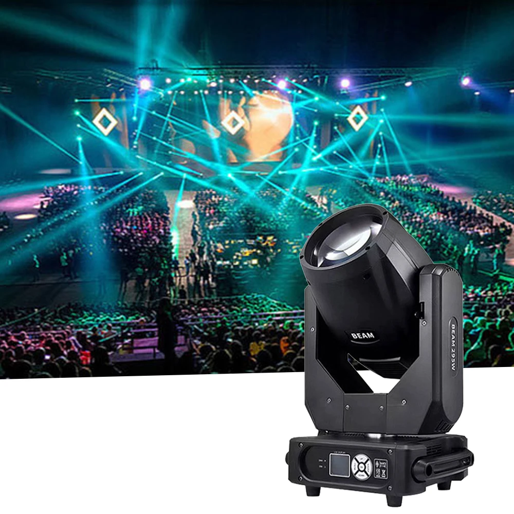 BOTAI 295W beam light bar wedding remote control endless rotating voice control colorful dazzling stage spotlights