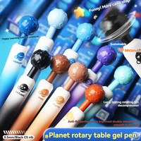 1PC Gel Pen Galaxy Empire Planet Rotation Music Neutral Pen Student Writing Decompression Press Black Speed Drying