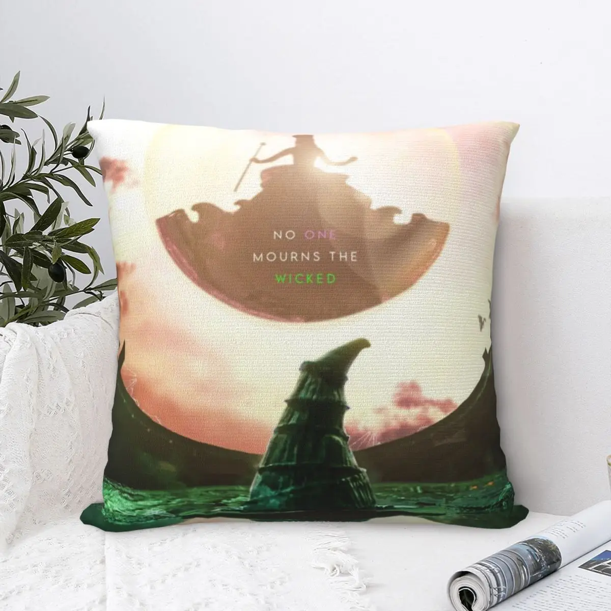 Decorative Pillow Cover Glinda Elphaba Wicked For Good Stuff Car Pillow Case Cover Zipper Multiple Sizes Dropshipping