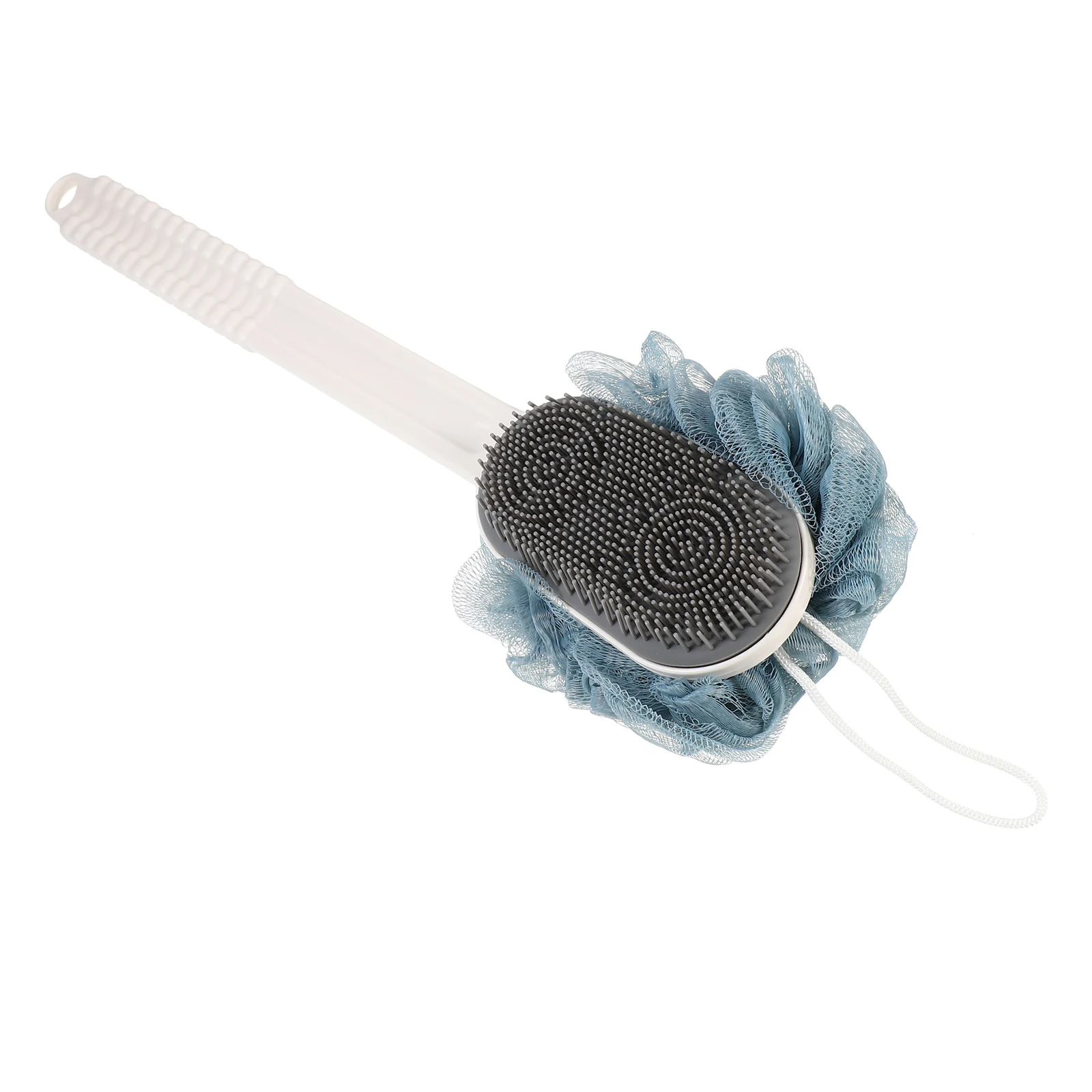 

Silicone Bath Brush Sponge Back Cleansing Scrubbers Long H Loofah Soft Material Perfect Women Bubble