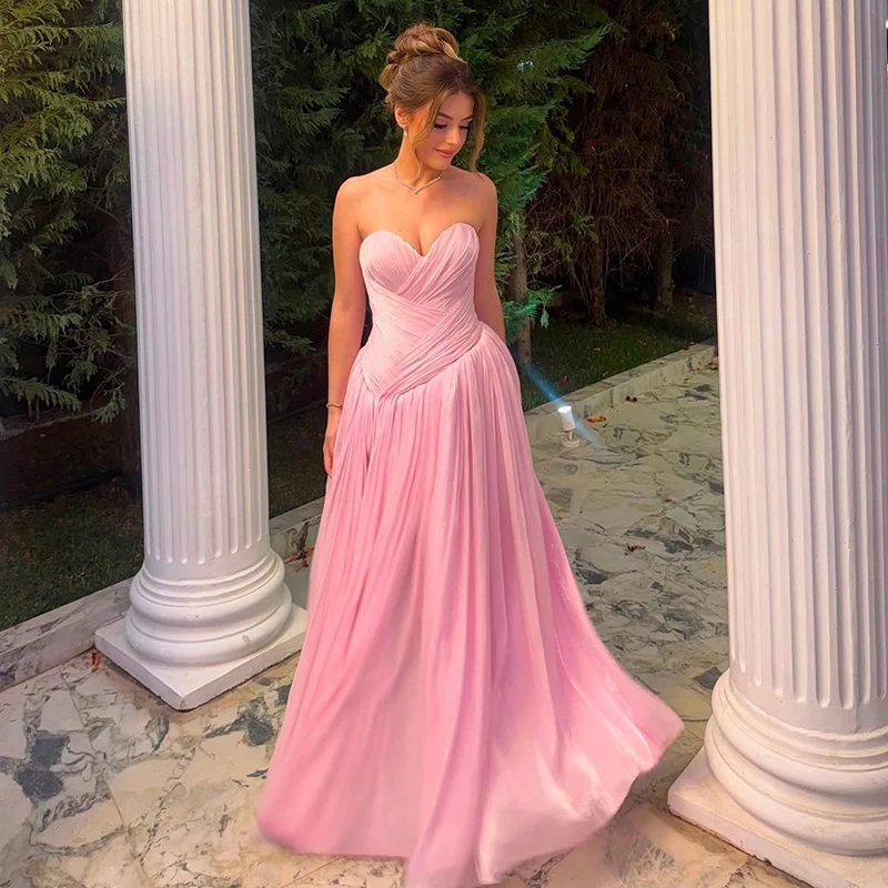 Thinyfull Women A-Line Prom Dresses Sweetheart Side Slit Night Evening Dress Saudi Arabia Cocktail Party Prom Gown Customized