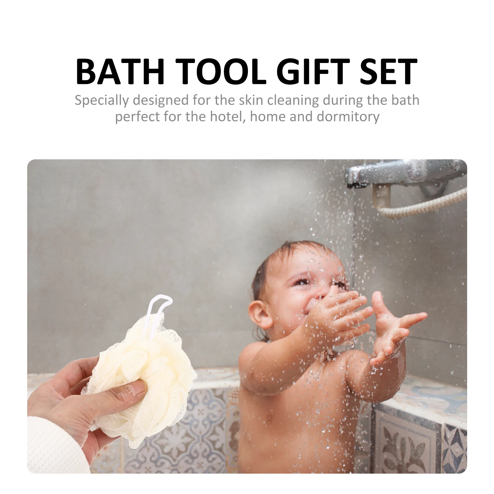 

1 Set Bath Scrubber Foot File Body Exfoliating Tool Foot Grinding Bathing Gloves Body Clean Set Skin Care Tools Spa Experience