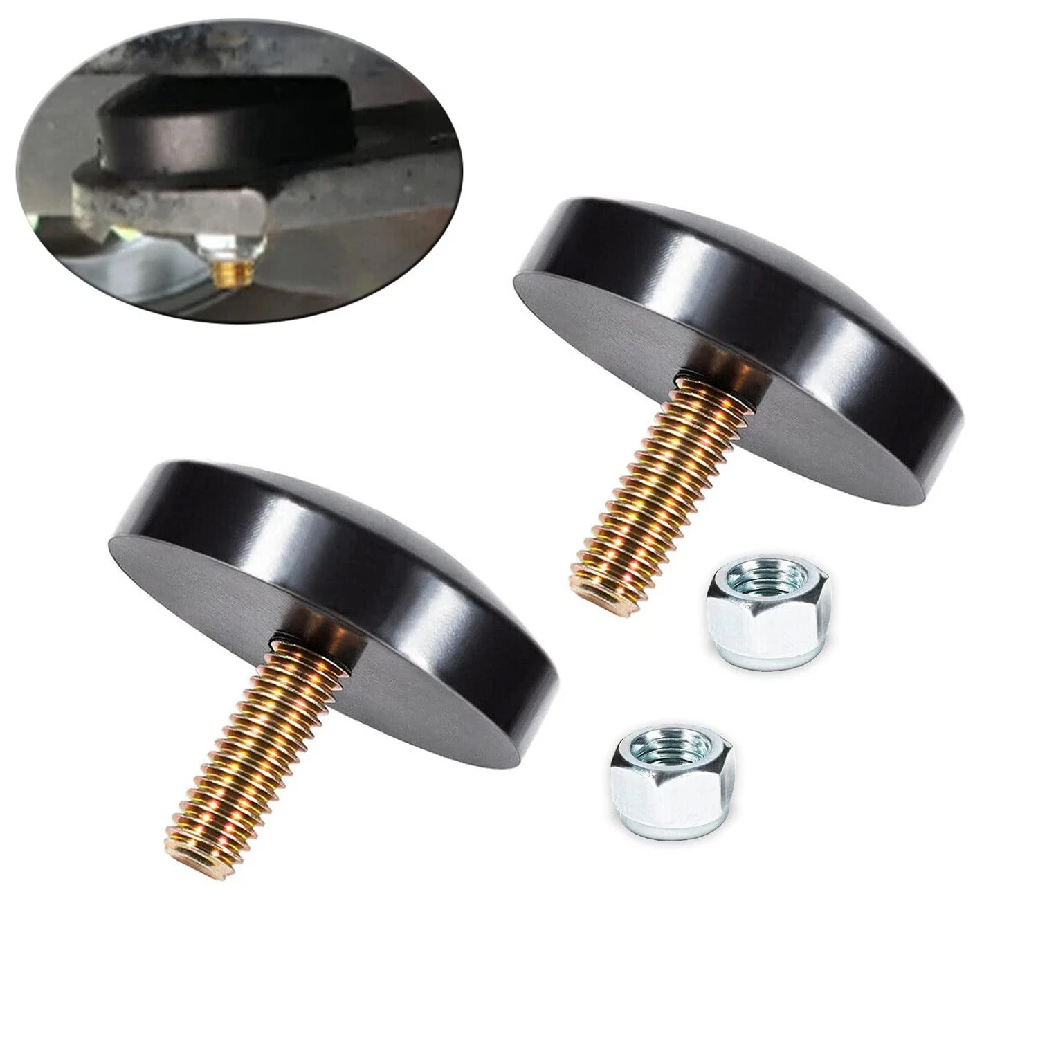 

2pcs (Black) 9.9102G Universal Low Profile Bump Stop Set Fit for Buick Riviera 1961-1965 ,for Cars, Trucks and SUVs