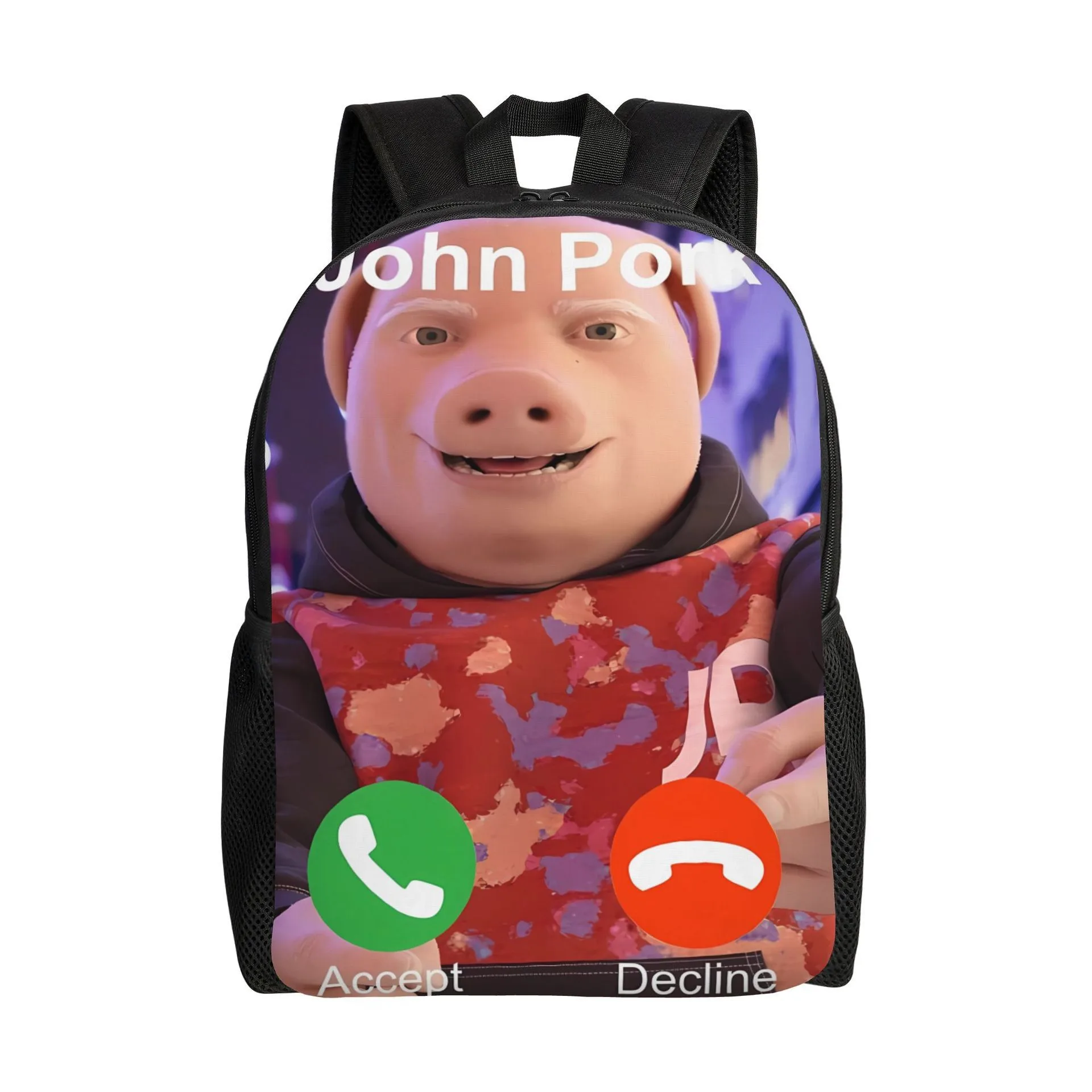 John Pork  Backpack  for Child Light Weight Child Fashion Student Knapsack Gift  School Large Capacity Backpack