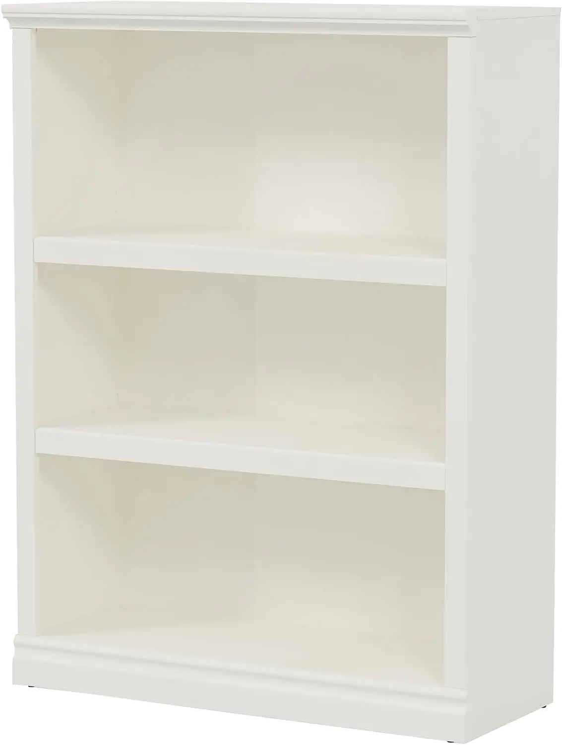 Boekenplank met 3 niveaus, open opbergruimte, 33 inch brede vloerstaande binnenmeubels, boekenkasten voor thuisschool Lib