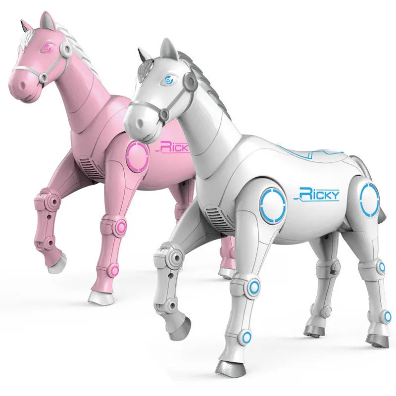 Rcスマートロボット馬、インタラクティブリモコン、動物の歌、ダンスペット、電子音楽おもちゃ