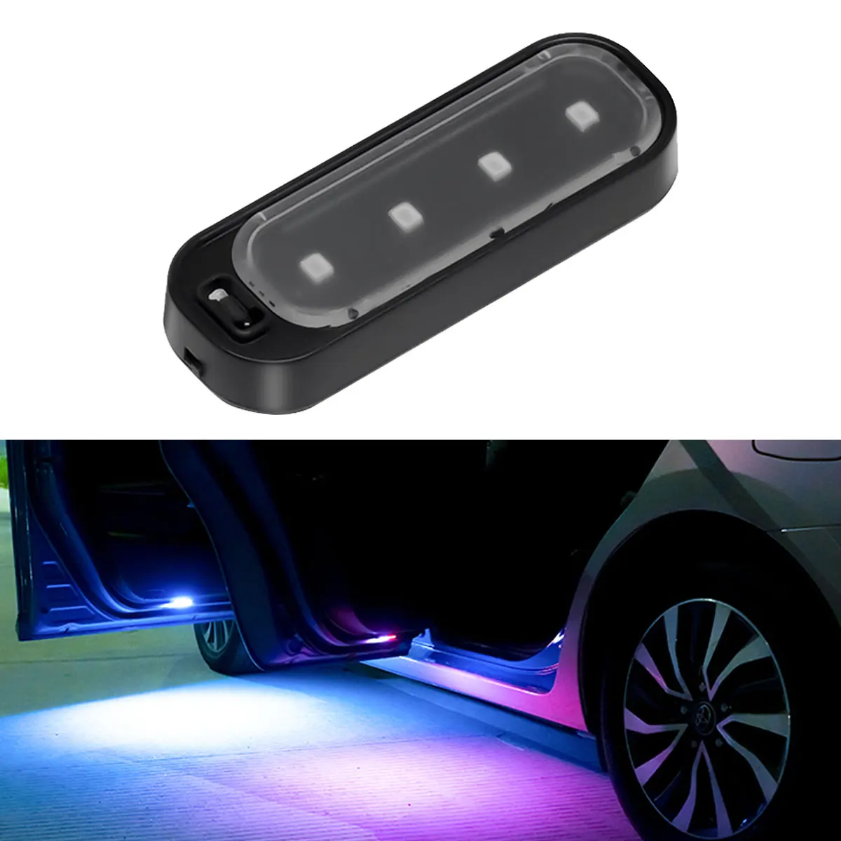 rgb Strobe Light Anti collision Car door light mini led Flasher Warning light LED Welcome Light Decorative lights Signal Lamp 