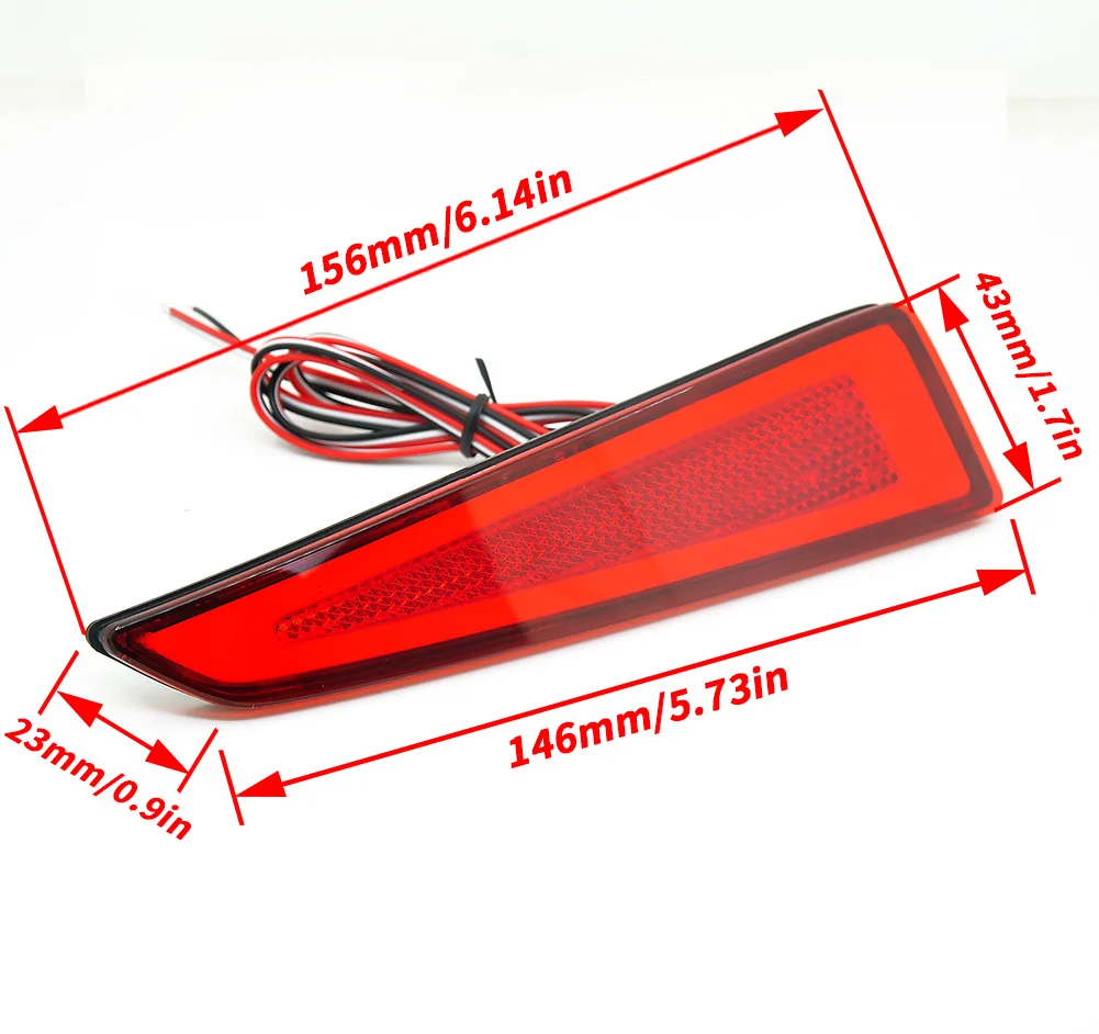 Car LED Tail Rear Bumper Reflector Lights For Lexus IS250 IS350 Function as Tail,Brake & Rear Fog Lamps,Turn Light 06-2013