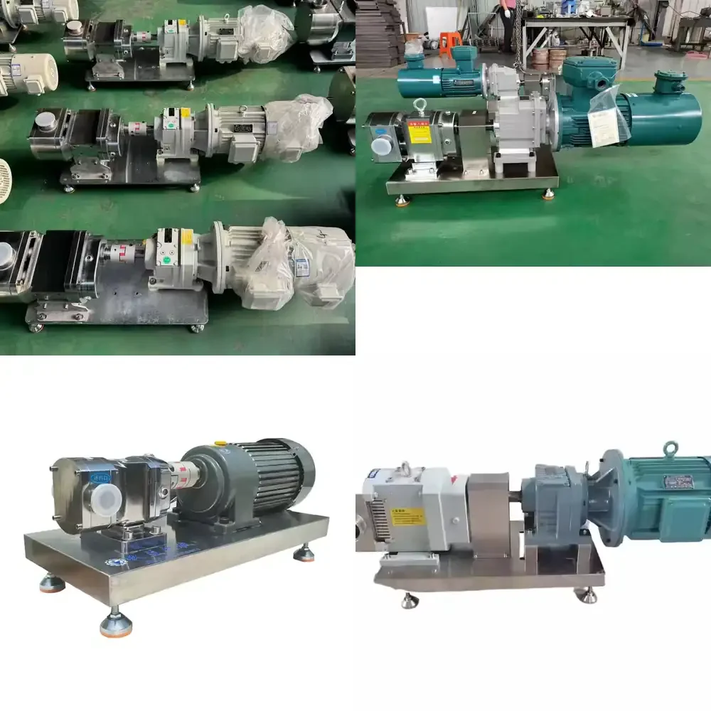 

High Pressure Movable Electric Stainless Steel 304 Rotor Pump OEM Food Grade Paste Liquid Thick Cream Lotion Butter Feeding 1