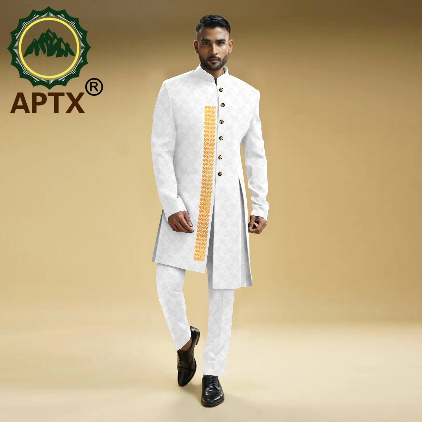 Trajes africanos para hombres traje tradicional ropa elegante 2 piezas boda novio fiesta estilo traje largo para hombres 2416105