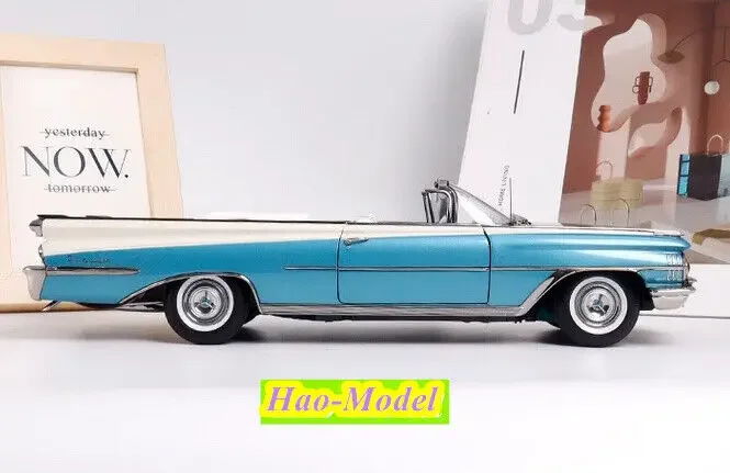 Sun Star 1/18 For Oldsmobile 98 Alloy Diecast Metal Car Model Boys Toys Kids Gifts Hobby Display Ornaments Collection Black/Blue