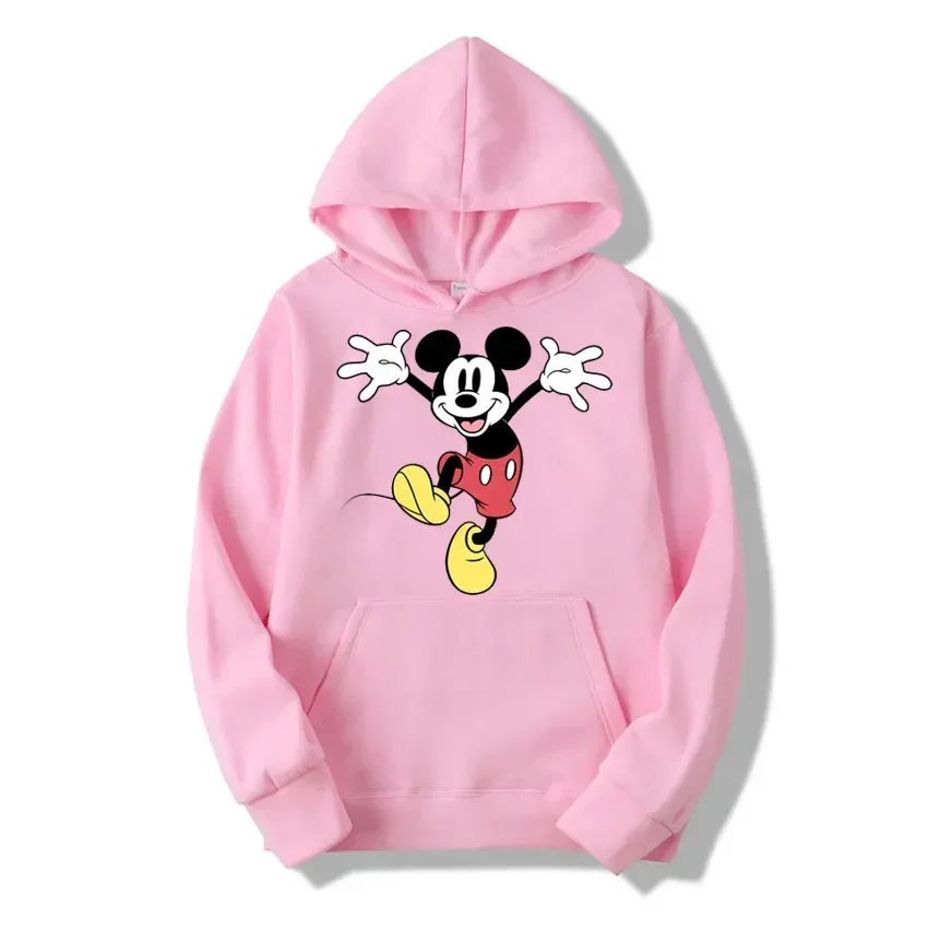 Cartoon Graphic Printed Male Sweatshirts Mickey Mouse Classic Anime Trendy Long Sleeve Men Hoodies Autumn Winter Casual Tops