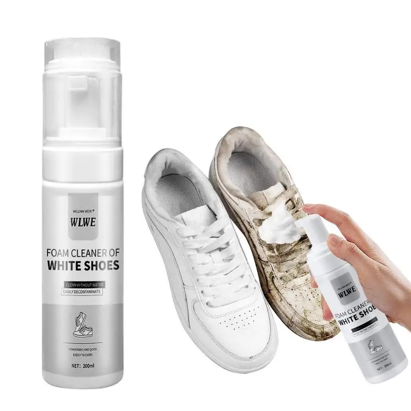 Shoe Cleaning Foam Sneaker Protector Spray For White Shoes Sneaker And Shoe Cleaner Removes Dirt And Stains Shoe Whitener For