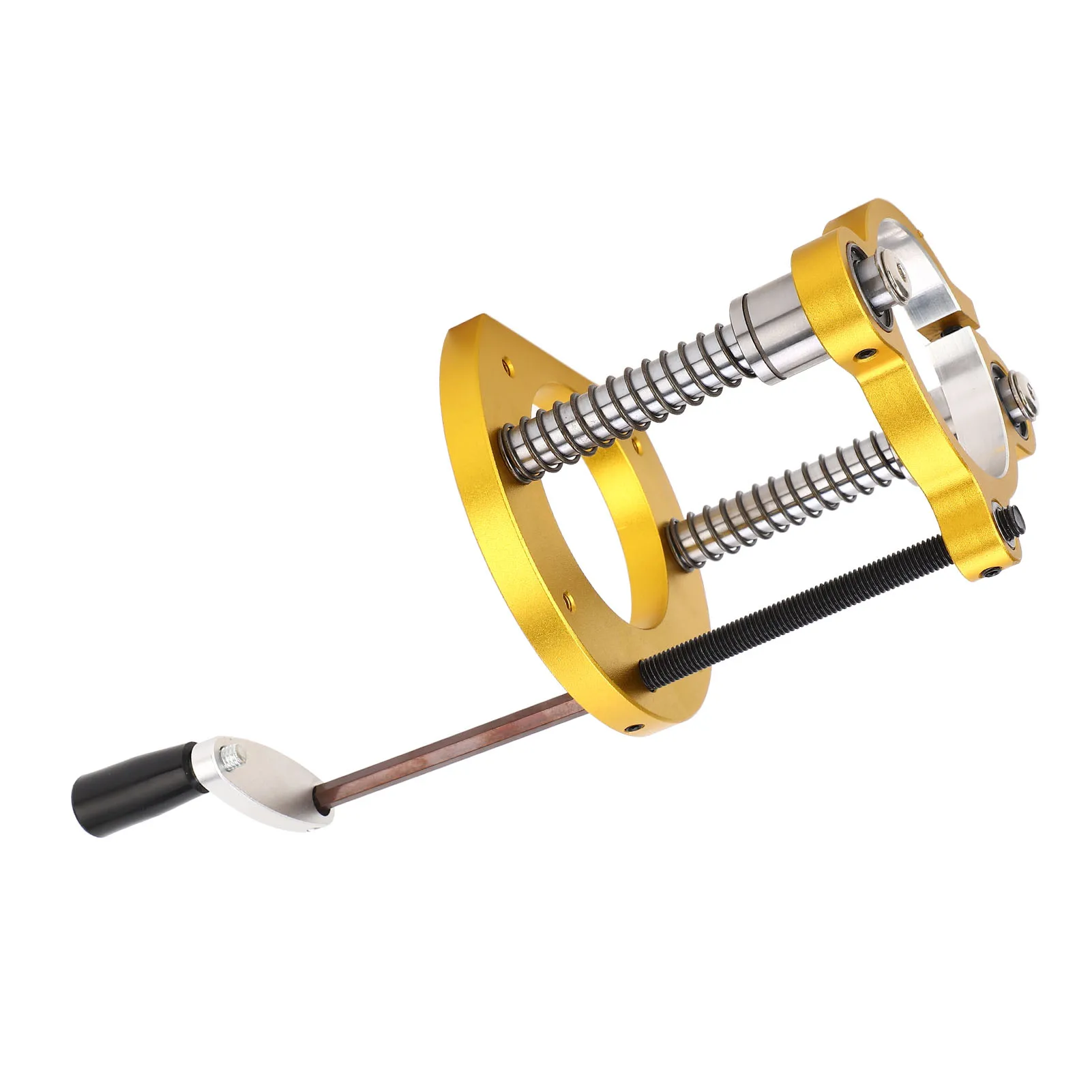 Aluminum Alloy Router Lift Base 65MM Stainless Steel Woodworking Router Table Lift System with Handle for Precision Height Adjus