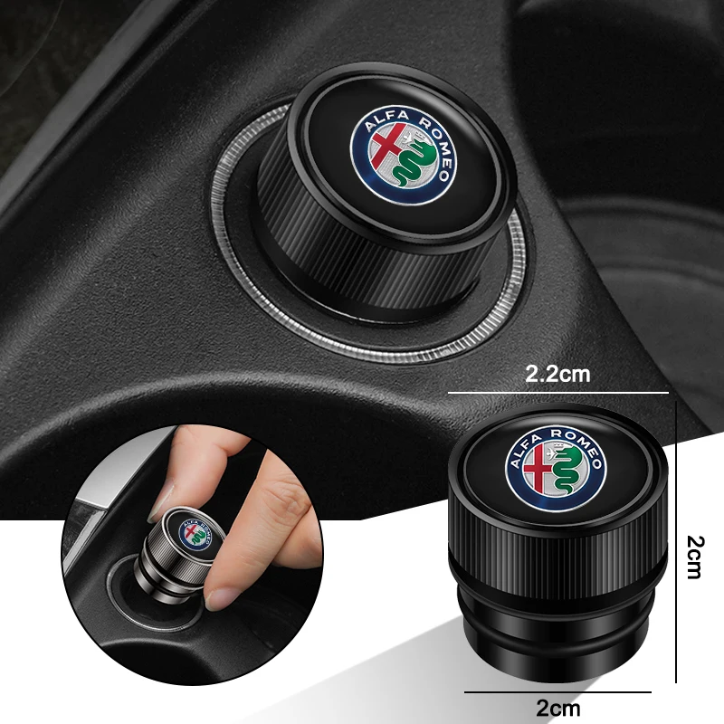 

2026 Hot Alfa Romeo Car Cigarette Lighter Dust Cover Dustproof Decoration Cap For Alfa Romeo Giulietta 159 147 156 166 Mito Giul