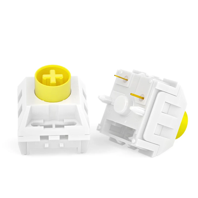 Kailh Fried Egg V2 Mechanical Keyboard Switch 5Pins Silent Switches Waterproof Dustproof Smooth Linear Self lubricating Yellow