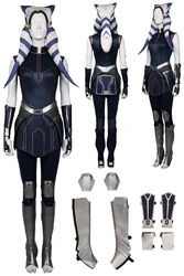 Asoka Cosplay Fantasy Headwear TV Space Battle 7 Female Knight Costume Disguise Adult Women Roleplay Outfits Female Halloween