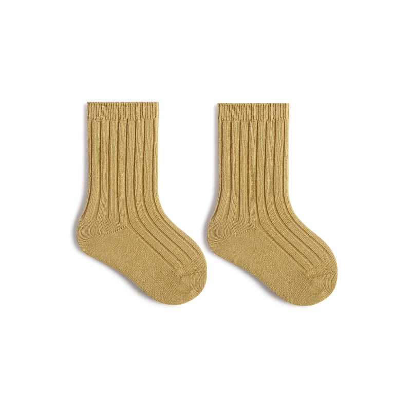 Ins Children Socks Solid Color Organic Cotton Kids Socks Soft High Elastic Toddler Socks For Baby image 3